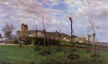 Alfred Sisley : View of Montmartre from the Cite des Fleurs